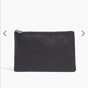 MADEWELL The leather pouch clutch NWT